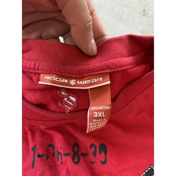 Rocawear Shirt Mens 3XL Red 99 Roc Applique Logo Graphic Tee Hip Hop Streetwear - Picture 8 of 10
